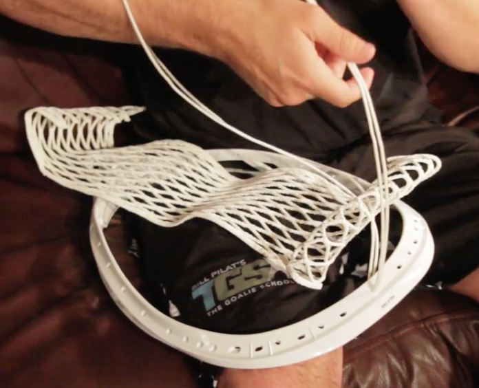 How to string a goalie head