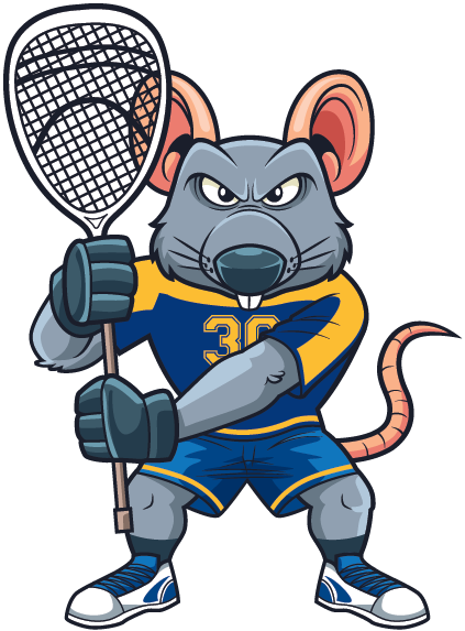 Lax Goalie Rat Mascot