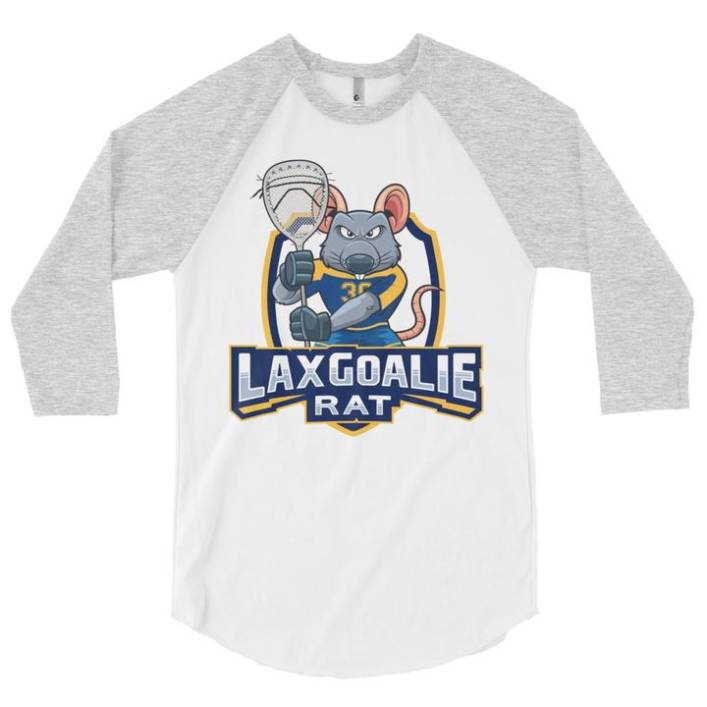 Lax Goalie Rat 3/4 Baseball Shirt